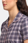 Kanvin Cotton Pyjama Set - Purple — thumbnail 5