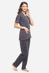 Kanvin Modal Pyjama Set - Purple — thumbnail 2