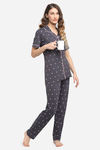 Kanvin Modal Pyjama Set - Purple — thumbnail 4
