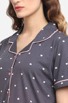 Kanvin Modal Pyjama Set - Purple — thumbnail 5