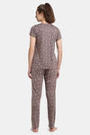 Kanvin Cotton Pyjama Set - Camel Brown — thumbnail 3
