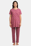 Kanvin Cotton Pyjama Set - Lavender — thumbnail 1