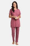 Kanvin Cotton Pyjama Set - Lavender — thumbnail 4