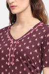Kanvin Cotton Pyjama Set - Brown — thumbnail 5