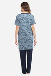 Kanvin Modal Pyjama Set - Blue — thumbnail 3