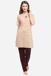 Kanvin Modal Pyjama Set - Camel — thumbnail 1
