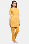 Kanvin Modal Pyjama Set - Honey Gold — thumbnail 2
