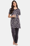 Kanvin Modal Pyjama Set - Purple — thumbnail 4