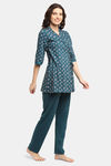 Kanvin Modal Nightwear + Robe - Teal — thumbnail 2