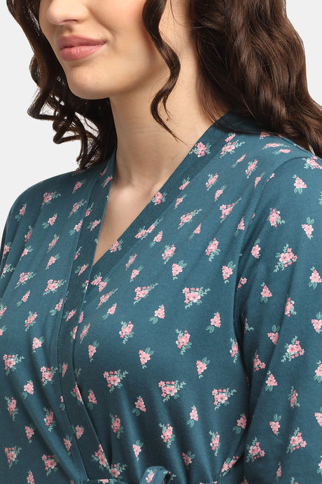 Kanvin Modal Nightwear + Robe - Teal — image 7