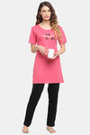 Kanvin Modal Pyjama Set - Pink — thumbnail 4