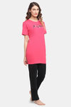 Kanvin Modal Pyjama Set - Pink — thumbnail 2