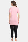 Kanvin Modal Pyjama Set - Pink — thumbnail 3