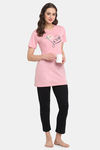 Kanvin Modal Pyjama Set - Pink — thumbnail 4
