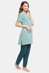 Kanvin Modal Pyjama Set - Sea Green — thumbnail 2