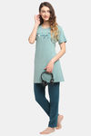 Kanvin Modal Pyjama Set - Sea Green — thumbnail 3