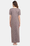 Kanvin Modal Full Length Nighty - Grey — thumbnail 3