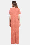 Kanvin Modal Full Length Nighty - Coral — thumbnail 3