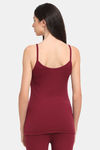 Kanvin Thermal Polyester Cotton Top - Maroon — thumbnail 3
