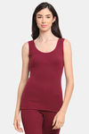 Kanvin Thermal Polyester Cotton Top - Maroon — thumbnail 1