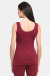 Kanvin Thermal Polyester Cotton Top - Maroon — thumbnail 3