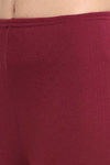 Kanvin Thermal Polyester Cotton Pyjama Set - Maroon — thumbnail 5