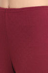 Kanvin Thermal Polyester Cotton Pyjama Set - Maroon — thumbnail 5