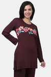 Kanvin Cotton Blend Top - Brown — thumbnail 2