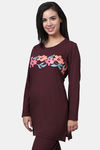 Kanvin Cotton Blend Top - Brown — thumbnail 3