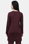 Kanvin Cotton Blend Top - Brown — thumbnail 4