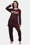 Kanvin Cotton Blend Top - Brown — thumbnail 5