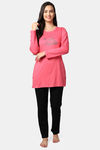 Kanvin Cotton Blend Pyjama Set - Pink — thumbnail 1