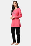 Kanvin Cotton Blend Pyjama Set - Pink — thumbnail 3