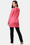 Kanvin Cotton Blend Pyjama Set - Pink — thumbnail 4