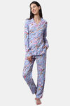 Kanvin Cotton Blend Pyjama Set - Blue — thumbnail 3