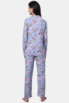 Kanvin Cotton Blend Pyjama Set - Blue — thumbnail 4