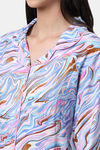 Kanvin Cotton Blend Pyjama Set - Blue — thumbnail 5