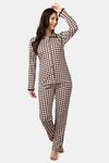Kanvin Cotton Blend Pyjama Set - Brown — thumbnail 1