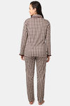 Kanvin Cotton Blend Pyjama Set - Brown — thumbnail 4