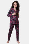 Kanvin Cotton Blend Pyjama Set - Navy — thumbnail 5