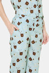 Fashionrack Knit Cotton Pyjama Set - Blue — thumbnail 6