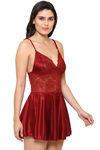 Klamotten Lace Babydoll - Maroon — thumbnail 3