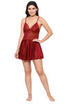 Klamotten Lace Babydoll - Maroon — thumbnail 4