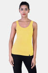 Laasa Viscose Gym Tank Top - Yellow — thumbnail 1