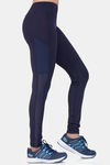 Laasa Mid Rise Quick Drying Leggings - Navyblue — thumbnail 2