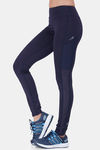 Laasa Mid Rise Quick Drying Leggings - Navyblue — thumbnail 3