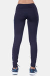 Laasa Mid Rise Quick Drying Leggings - Navyblue — thumbnail 4