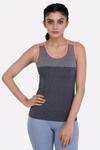 Laasa Just-Dry Melange Tank Top - Dark Grey — thumbnail 1