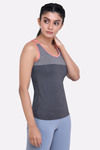 Laasa Just-Dry Melange Tank Top - Dark Grey — thumbnail 2