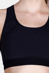 Laasa Just-Dry Nylonmatte Sports Bra - Black — thumbnail 5
